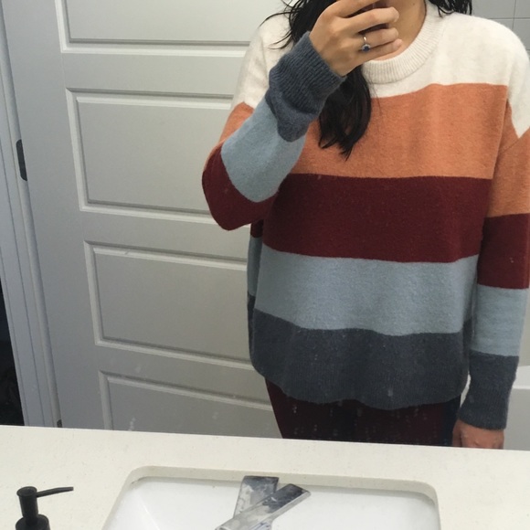 Crofton Striped Pullover Sweater in Coziest Yarn - Picture 8 of 8
